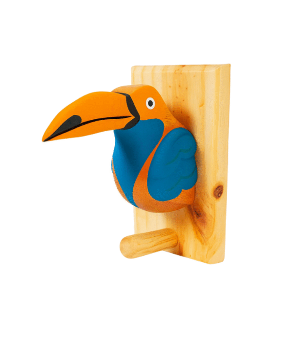 perchero-artesanal-tucan-azul