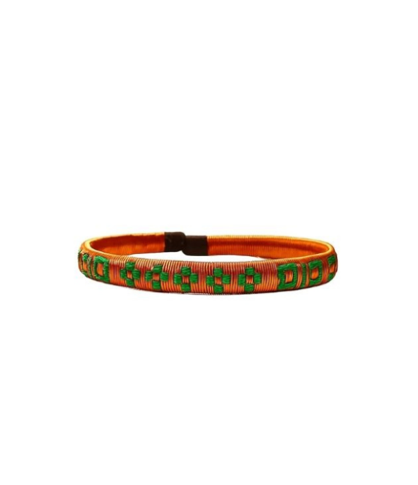 Pulsera artesanal de werregue y cobre