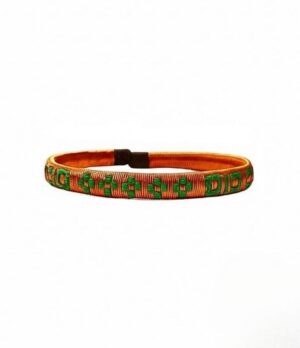 Pulsera artesanal de cobre diseño Raíces Verdes