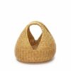 Canasto de esparto natural con asas tejido a mano Canasto de esparto natural con asas tejido a mano