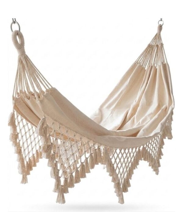 hamaca macrame colores en algodón tejida a mano