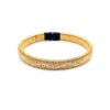 Pulsera de cobre dorado artesanal diseño Marfil elaborada en Colombia