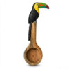 Cuchara medidora para café artesanal Tucán Cuchara medidora para café artesanal en madera con diseño de tucán tallado a mano