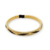 Pulsera de cobre dorado Ébano Pulsera de cobre dorado artesanal diseño Ébano elaborada en Colombia