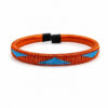 pulsera de cobre y werregue turquesa tejida a mano por artesanos Wounaan