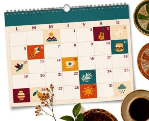 Portada del Calendario digital colombiano de Étnika con fechas, celebraciones y tradiciones colombianas