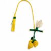 Charm para bolso de limón en palma de iraca Charm para bolso con diseño de limón tejido a mano en palma de iraca