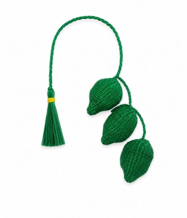 Charm para bolso de limón en palma de iraca Charm para bolso con diseño de limones tejido a mano en palma de iraca