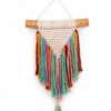 Macramé de colores para pared elaborado en cordón de algodón