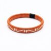 Pulsera de cobre y werregue blanco diseño zetas