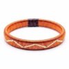 Pulsera de cobre y werregue blanco diseño de angulos