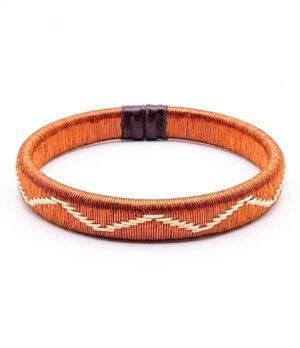 Pulsera de cobre y werregue angulos Pulsera de cobre y werregue blanco diseño de angulos
