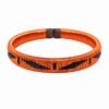 Pulsera de cobre y werregue negro diseño Hojas y barras Pulsera de cobre y werregue negro con motivos de hojas y barras