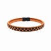 Pulsera de cobre y werregue negro diseño Ajedrez Pulsera de cobre y werregue negro con patrón de cuadros tipo ajedrez