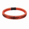 Pulsera de cobre y werregue negro diseño Rombos Pulsera de cobre y werregue negro con rombos tejidos