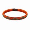 Pulsera de cobre y werregue verde diseño Montañas Pulsera de cobre y werregue artesanal con fibra de werregue verde en diseño Montañas