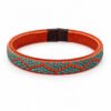 Pulsera de cobre ancha verde Pulsera de cobre ancha, artesanal, elaborada en Colombia